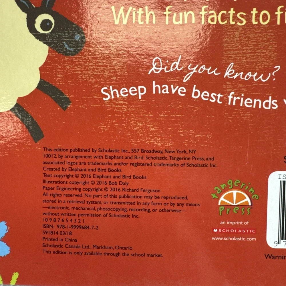 Farm POP Scholastic Pop Up Book Ages 3‎ Up Interactive Learning Fun